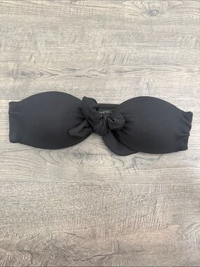 Somerfield Swim Black Twist Bandeau Bikini Top